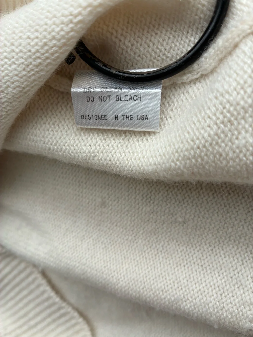 PARKE Sweater Women’s Small Wool Cashmere Cream - Picture 5 of 9